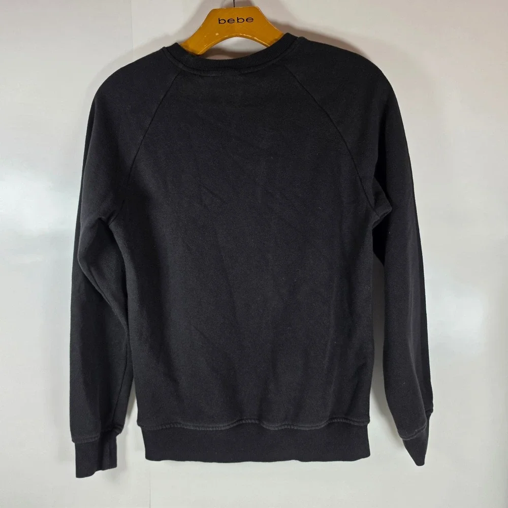The North Face Men's Graphic Injection Crewneck Sweatshirt Black Big Logo Size S
